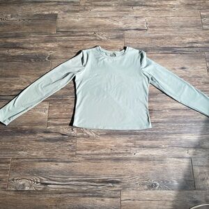 Light green  long sleeve shirt #longsleeve
